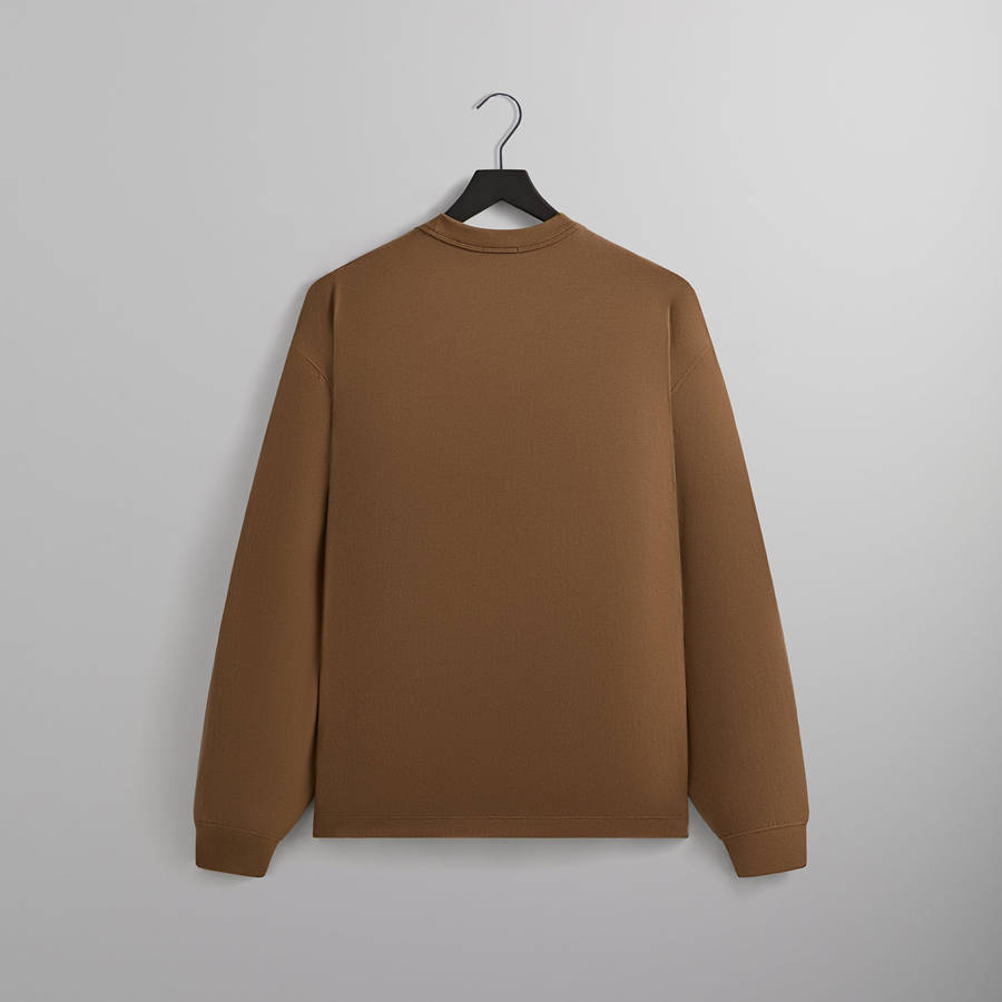 Brown Men Kith Long Sleeve Leonard Pocket Shirts | 4069-GVTEX