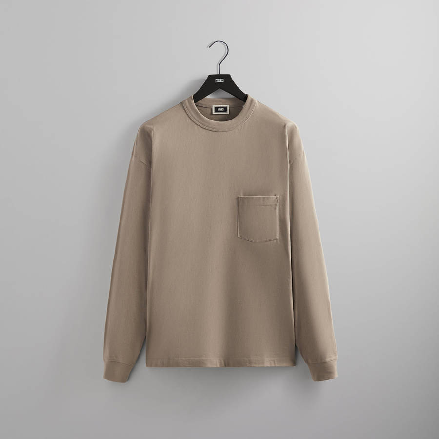 Brown Men Kith Long Sleeve Leonard T-Shirt | 1546-JSKGD