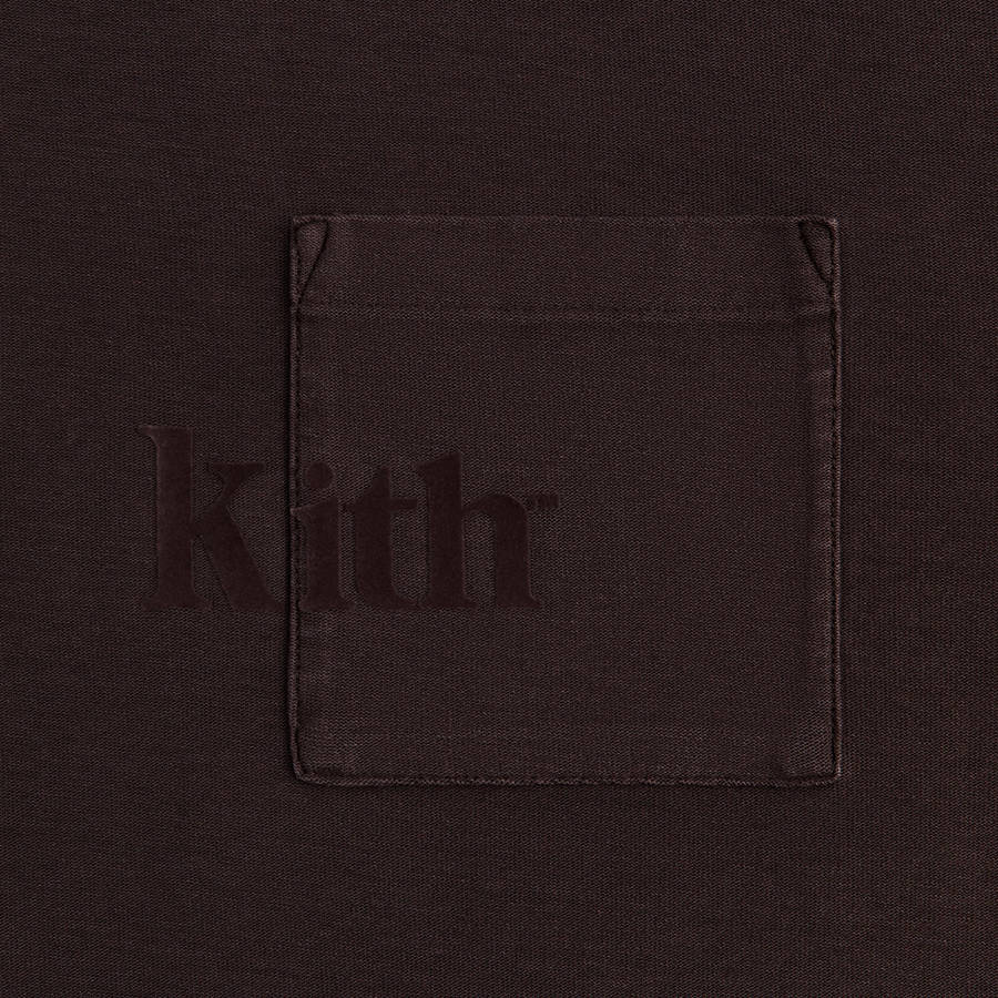 Brown Men Kith Long Sleeve Quinn T-Shirt | 0645-QUFOP