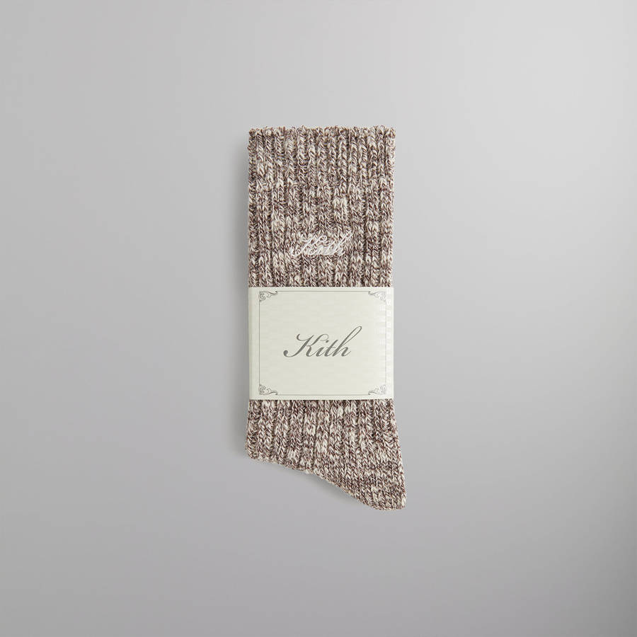 Brown Men Kith Marled Lightweight Camp Socks | 4376-KYOBA