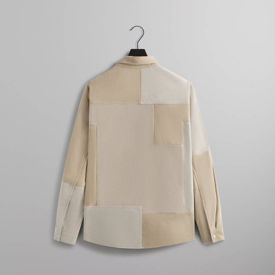Brown Men Kith Mixed Suede Apollo Shirts | 4601-INACE