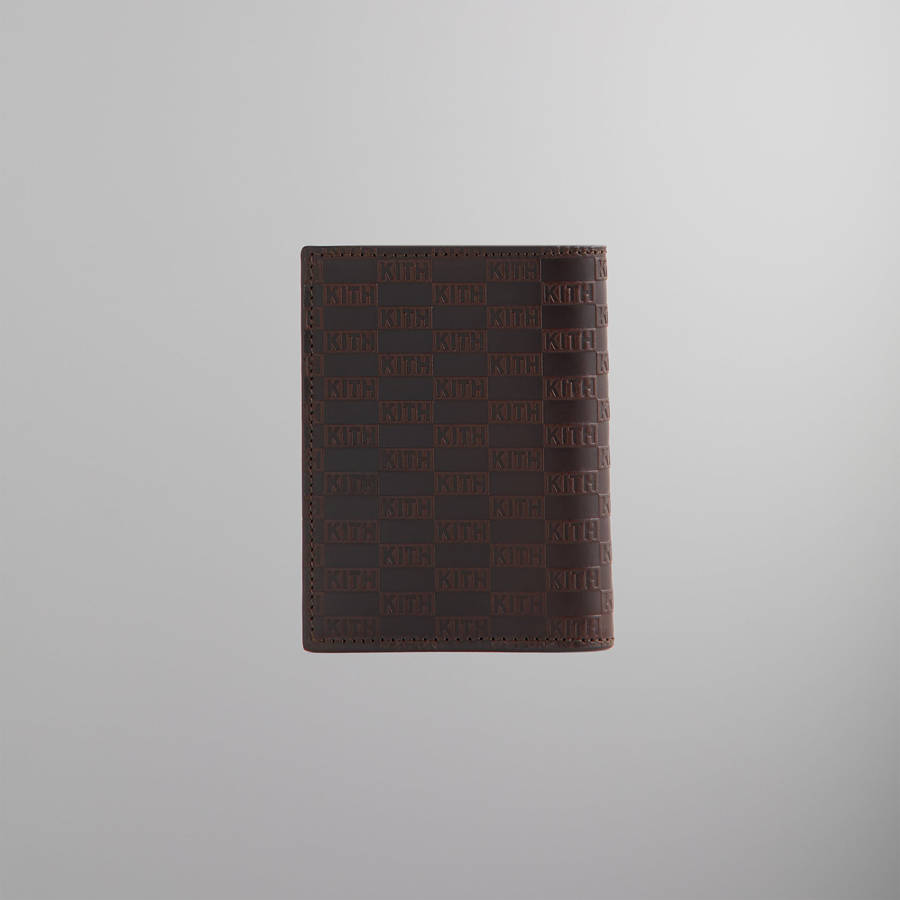 Brown Men Kith Monogram Bi-Fold Wallet Wallets | 9740-SCJEO