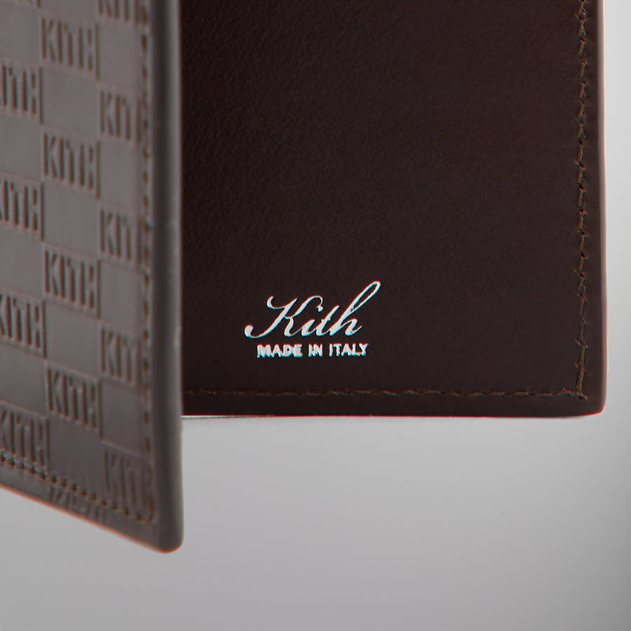 Brown Men Kith Monogram Bi-Fold Wallet Wallets | 9740-SCJEO