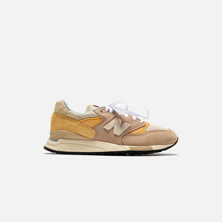 Brown Men Kith New Balance Made in USA 998 Sneakers | 5936-ECQTK