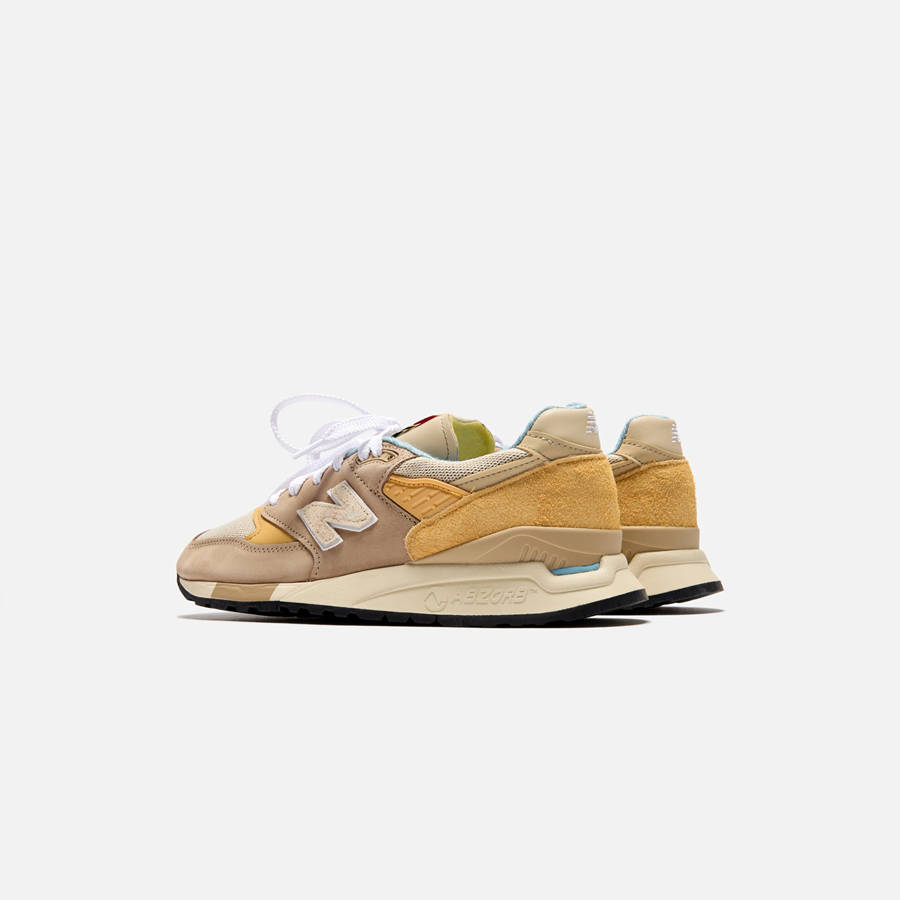 Brown Men Kith New Balance Made in USA 998 Sneakers | 5936-ECQTK