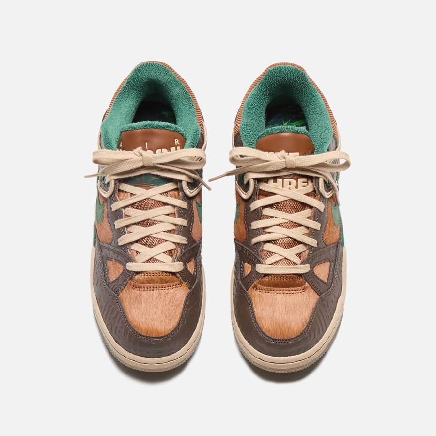 Brown Men Kith Nike x Nigo Air Force 3 Low Sneakers | 6534-WMKYC