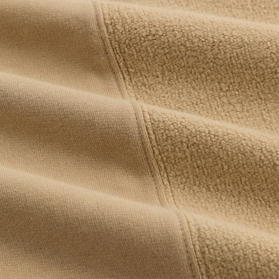 Brown Men Kith Panelled Nelson Hoodie.. Sweatshirts | 5376-EYLQN
