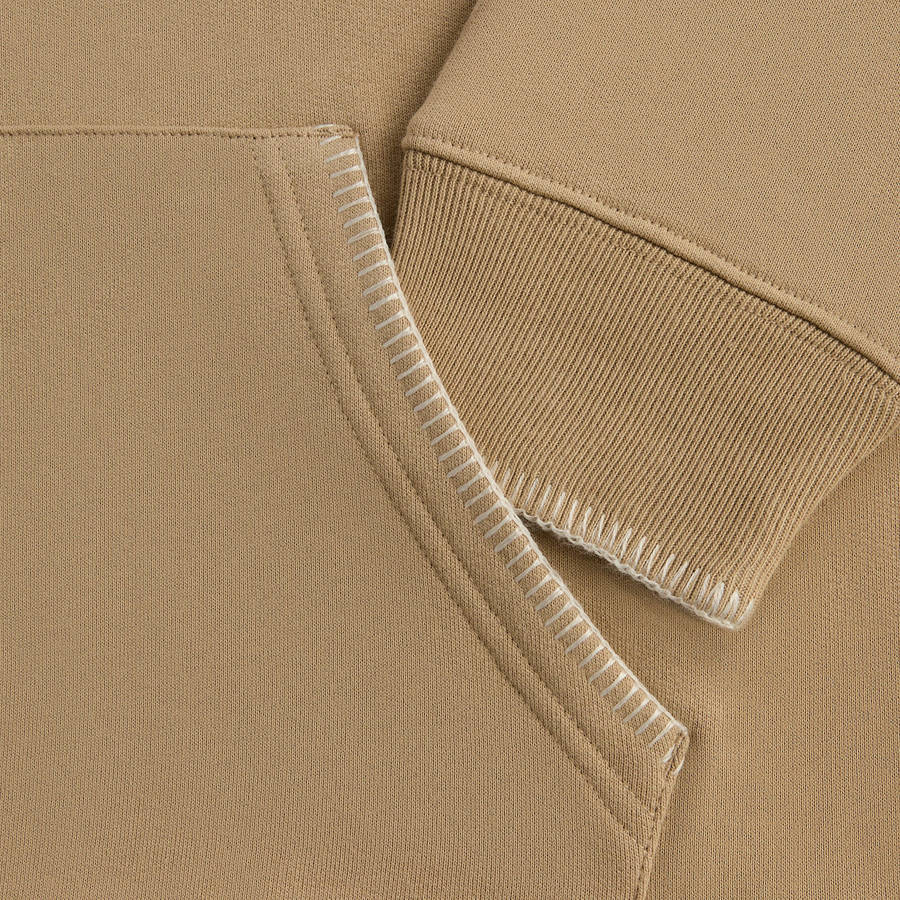 Brown Men Kith Panelled Nelson.. Hoodie | 2684-SVURP