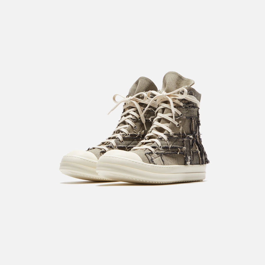 Brown Men Kith Rick Owens DRKSHDW Slashed Sneakers | 5963-HELFW