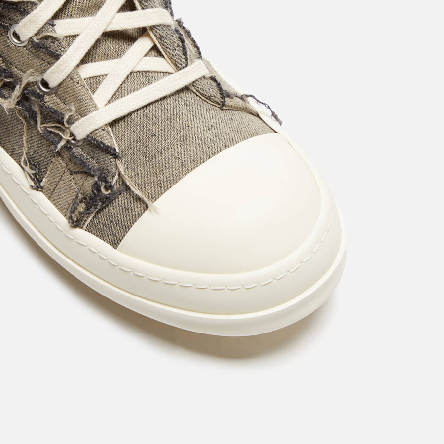 Brown Men Kith Rick Owens DRKSHDW Slashed Sneakers | 5963-HELFW