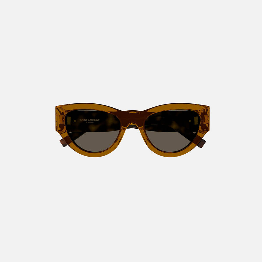 Brown Men Kith Saint Laurent M94 Frame Sunglasses | 6743-TKIBA