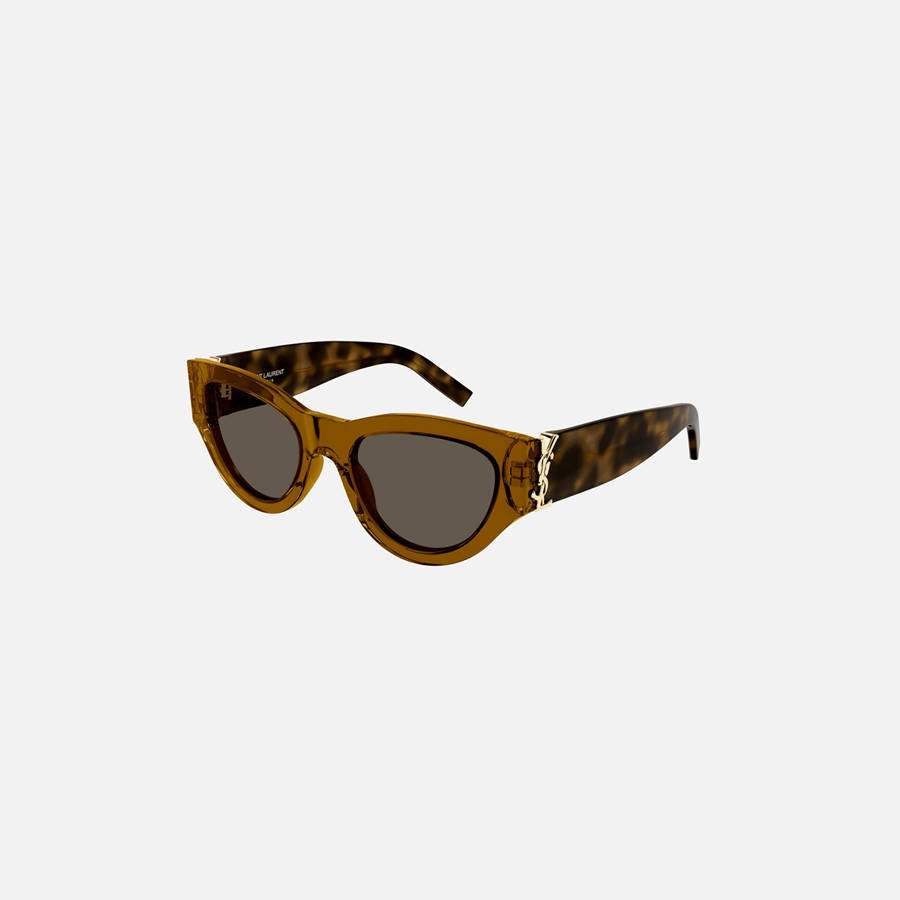 Brown Men Kith Saint Laurent M94 Frame Sunglasses | 6743-TKIBA