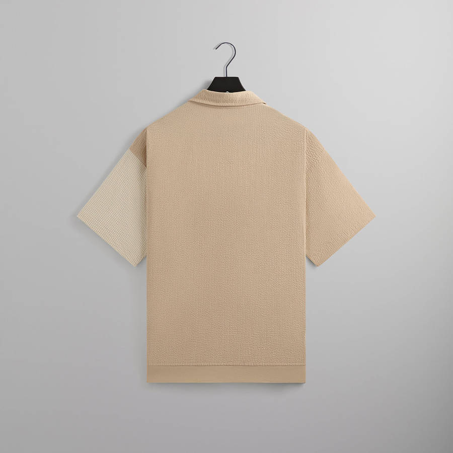 Brown Men Kith Seersucker Harway Polo Shirts | 6084-NYKSL