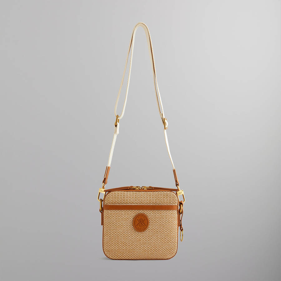 Brown Men Kith Sherman Raffia Crossbody Bags | 5901-ONMZR