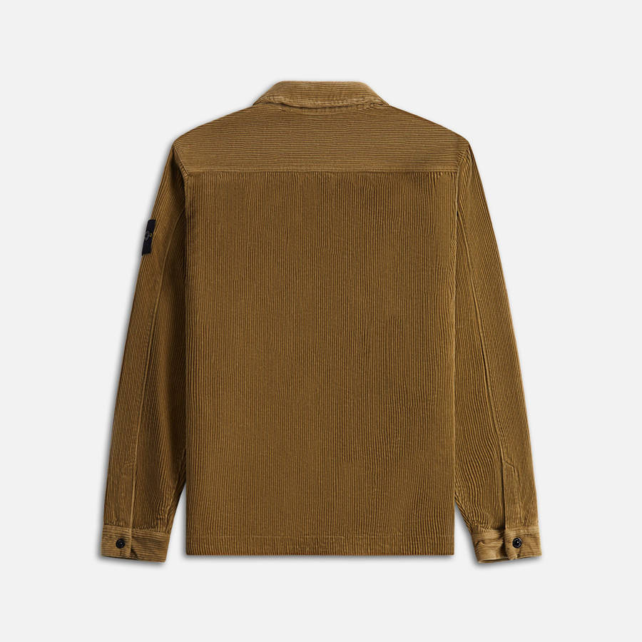 Brown Men Kith Stone Island Corduroy Shirts | 5019-PKQCV