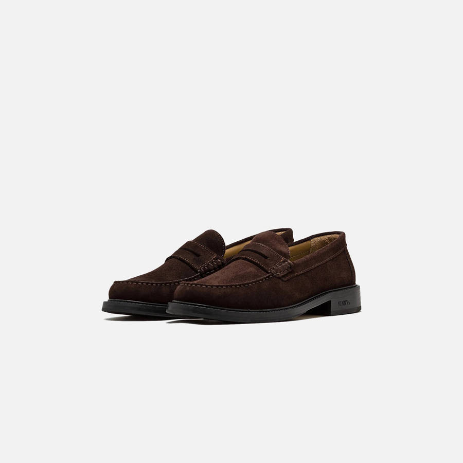 Brown Men Kith VINNY's Yardee Mocassin Loafers | 1345-ESXNT