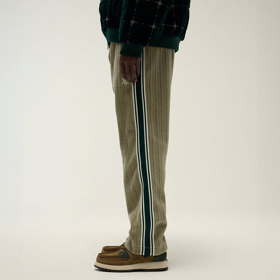 Brown Men Kith Velvet Cord Damon Track Pants | 4856-PNLFK