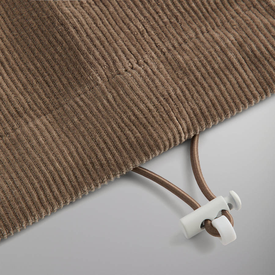 Brown Men Kith Washed Corduroy Caden Hoodie Sweatshirts | 2046-GXETB