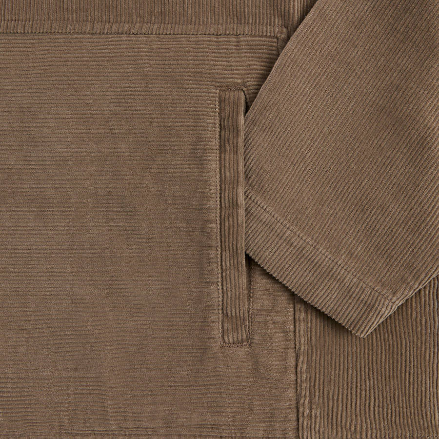 Brown Men Kith Washed Corduroy Caden Hoodie | 7459-SETQX
