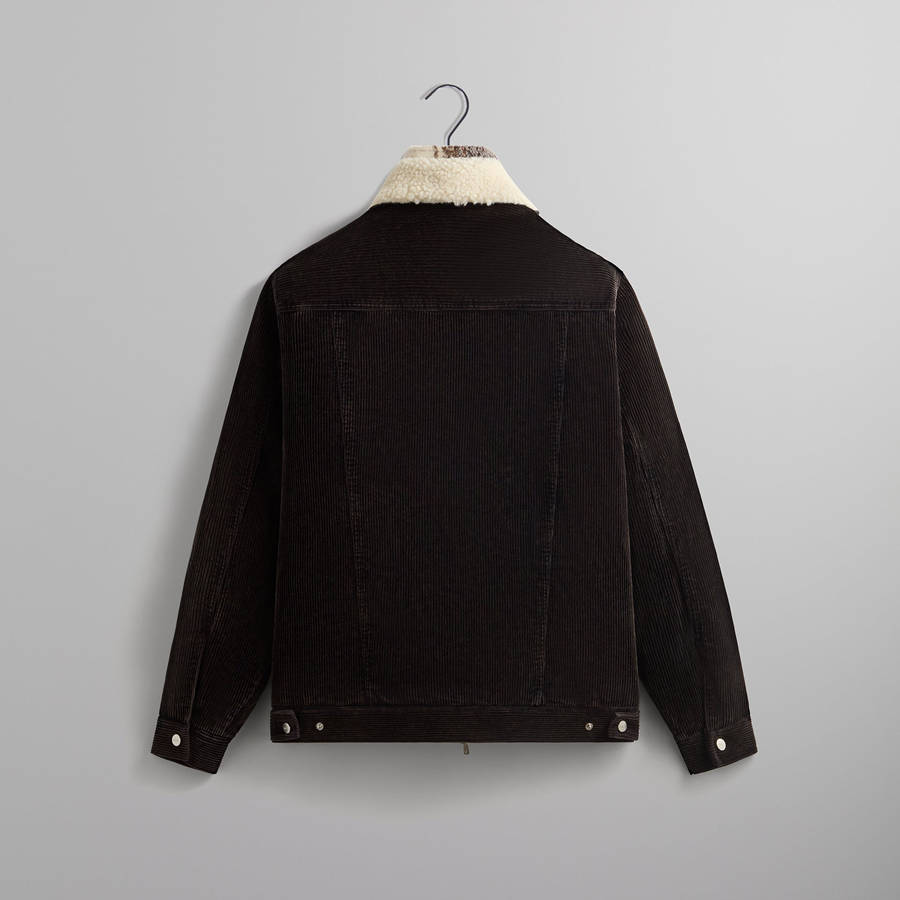 Brown Men Kith Washed Corduroy Laight Jackets | 7184-BXSPC
