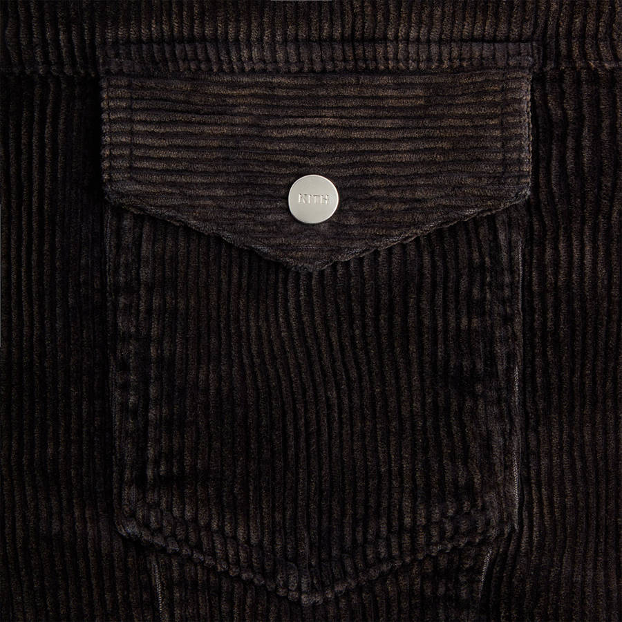 Brown Men Kith Washed Corduroy Laight Jackets | 7184-BXSPC