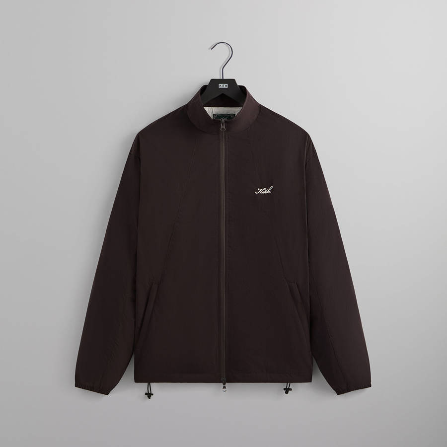 Brown Men Kith Wrinkle Nylon Windsor Panelled Track Jackets | 1869-WPLYG