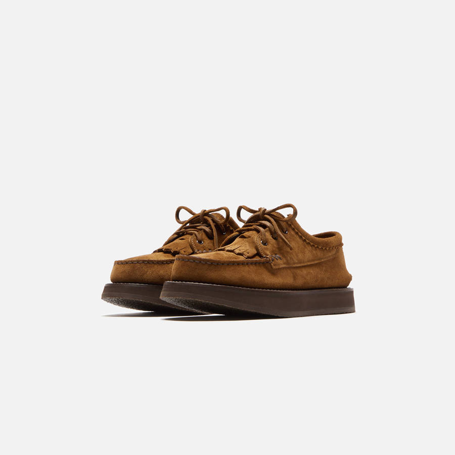 Brown Men Kith Yuketen Italian Blucher Rocker Sole Loafers | 8136-OVMHK