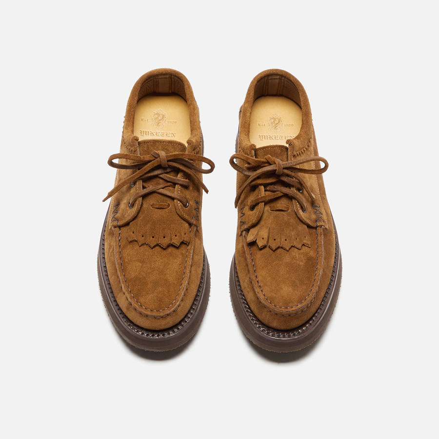 Brown Men Kith Yuketen Italian Blucher Rocker Sole Loafers | 8136-OVMHK