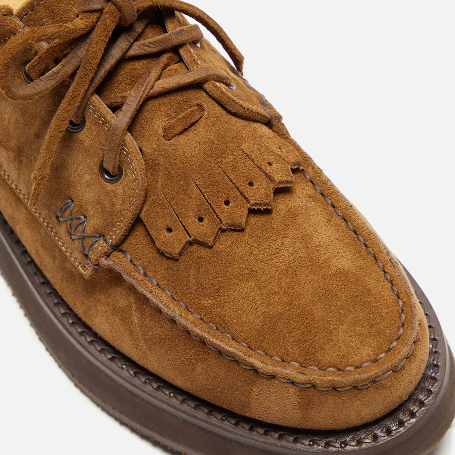 Brown Men Kith Yuketen Italian Blucher Rocker Sole Loafers | 8136-OVMHK