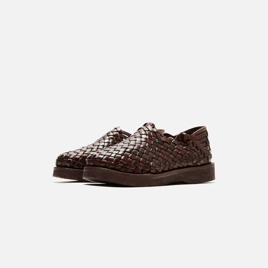 Brown Men Kith Yuketen Leo Derby | 4371-GRZHS