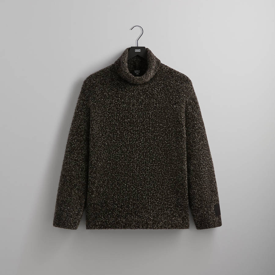 Brown Men Kith and Giorgio Armani Cashmere Silk Turtleneck Shirts | 4589-XKUML