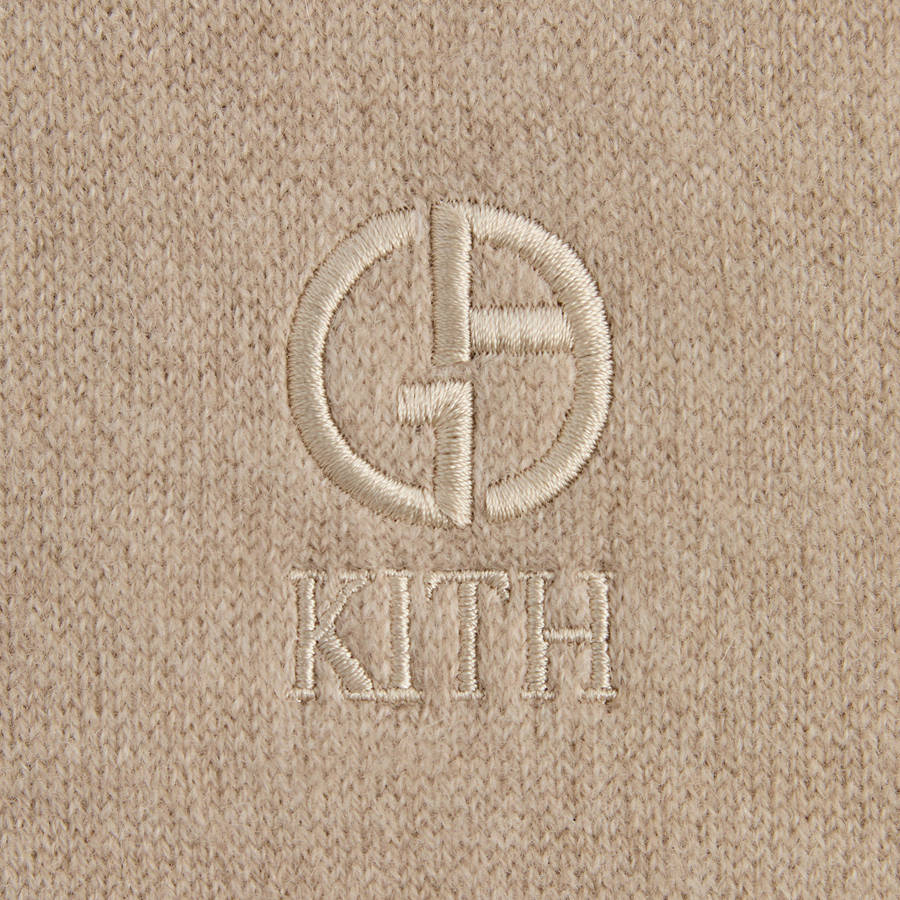 Brown Men Kith and Giorgio Armani Cashmere Turtleneck Shirts | 4632-MRDZF