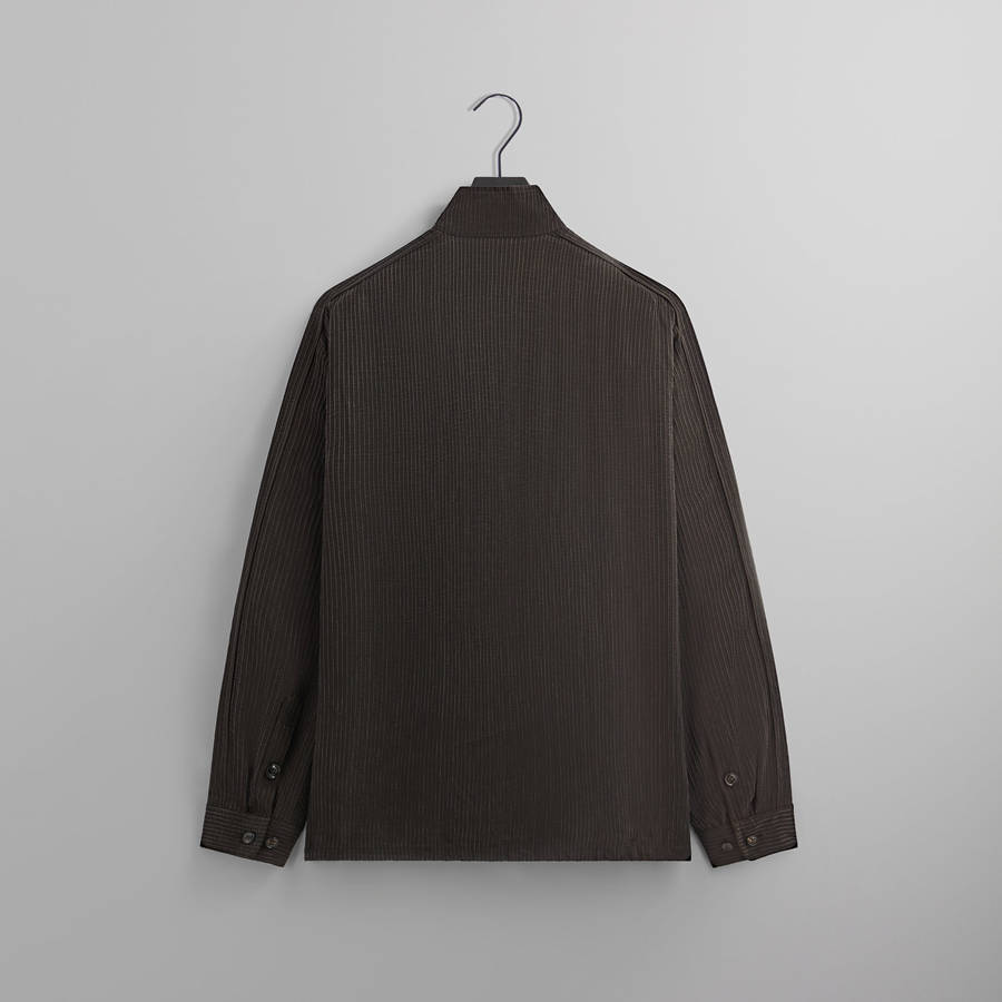 Brown Men Kith and Giorgio Armani Cupro Track Jackets | 3076-GKEVJ