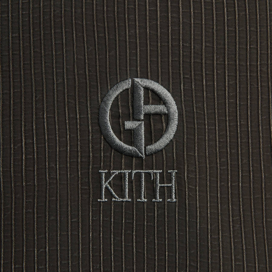 Brown Men Kith and Giorgio Armani Cupro Track Jackets | 3076-GKEVJ