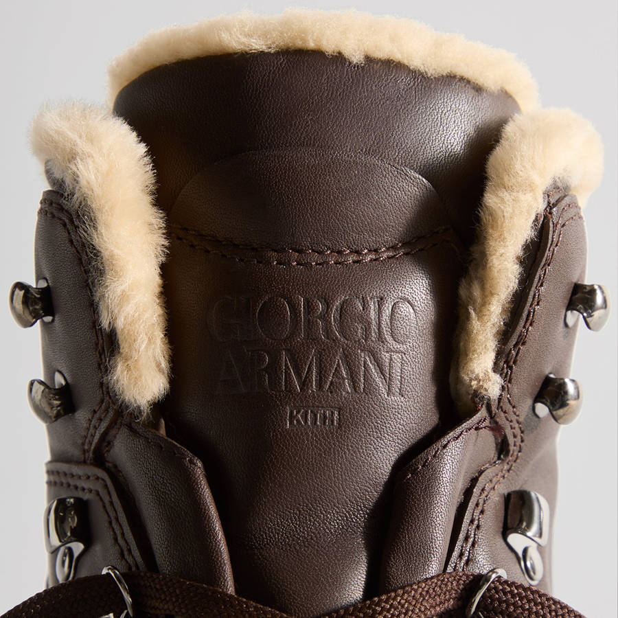 Brown Men Kith and Giorgio Armani Hiker Boots | 2839-UMDVH