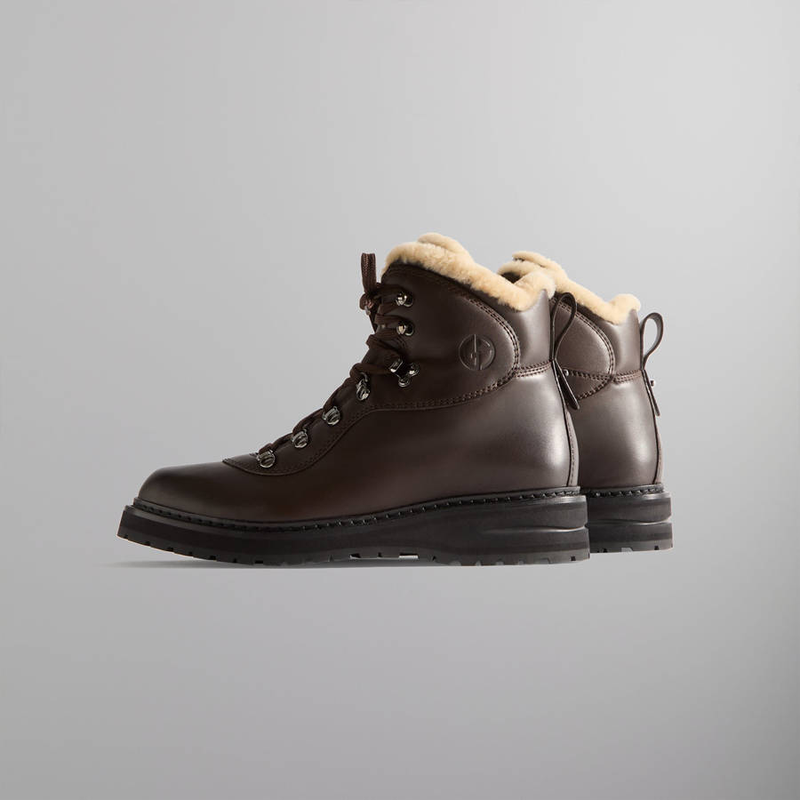 Brown Men Kith and Giorgio Armani Hiker Boots | 2839-UMDVH