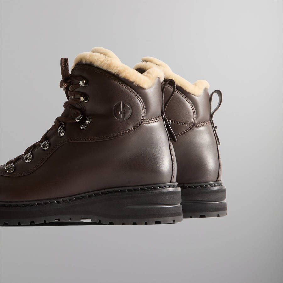 Brown Men Kith and Giorgio Armani Hiker Boots | 2839-UMDVH