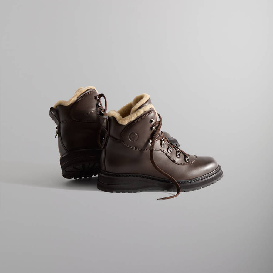 Brown Men Kith and Giorgio Armani Hiker Boots | 2839-UMDVH