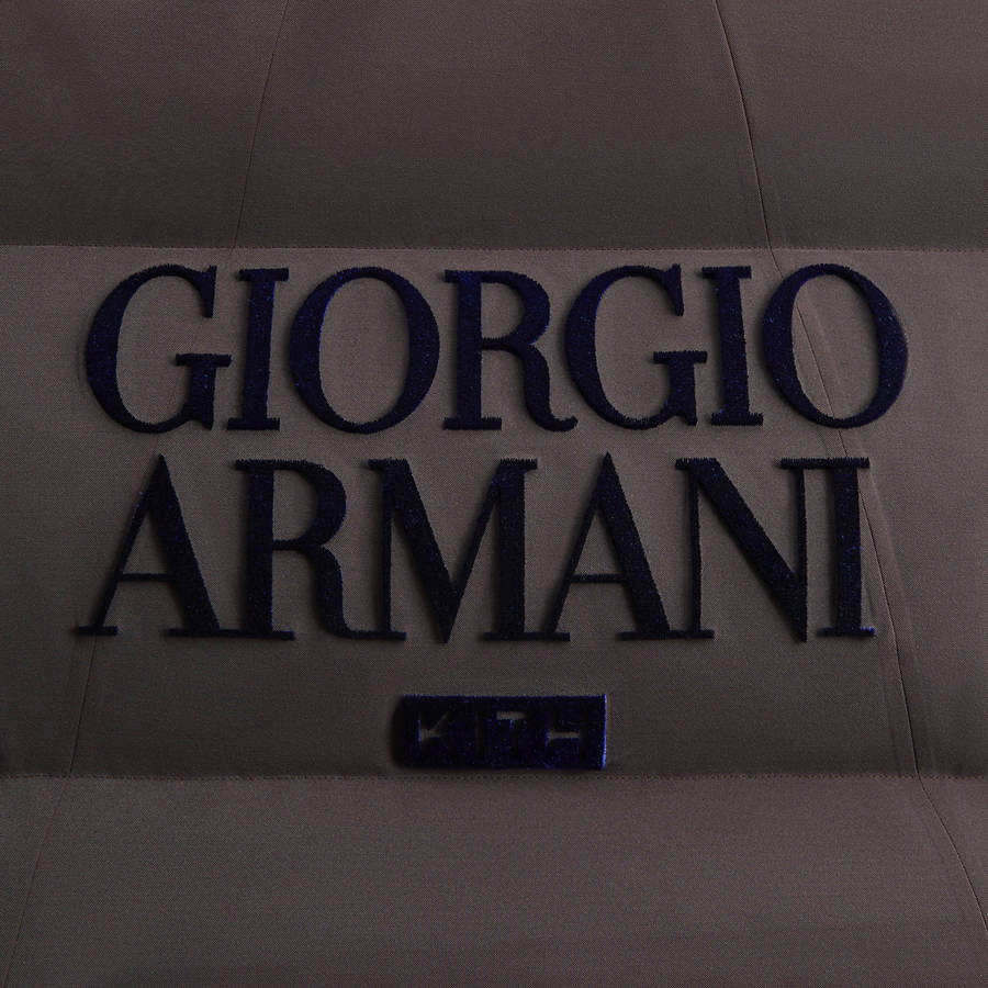 Brown Men Kith and Giorgio Armani Midi Puffers | 0261-RQUTL