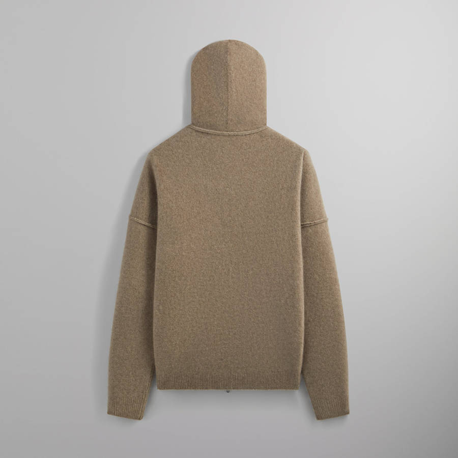 Brown Men Kith and Giorgio Armani Silk Cashmere Hoodie Sweatshirts | 6974-CDPVR
