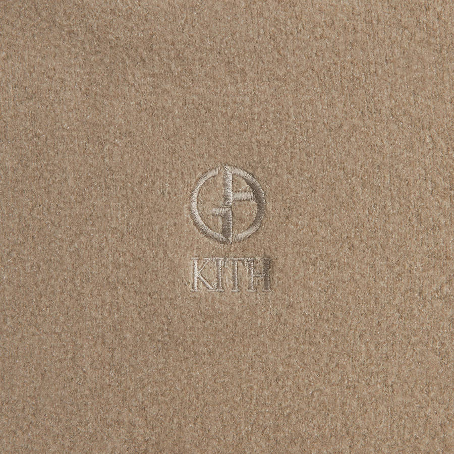 Brown Men Kith and Giorgio Armani Silk Cashmere Hoodie Sweatshirts | 6974-CDPVR