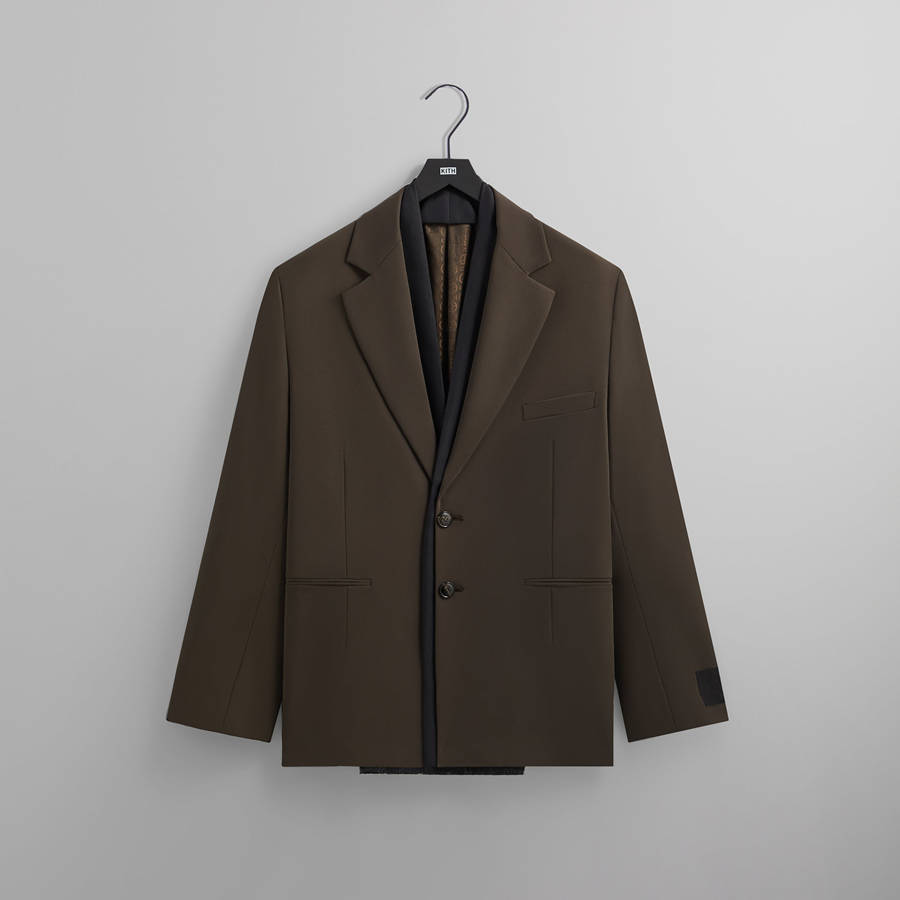 Brown Men Kith and Giorgio Armani Single Breasted Jackets | 5984-GNSOA