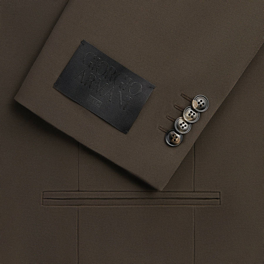 Brown Men Kith and Giorgio Armani Single Breasted Jackets | 5984-GNSOA