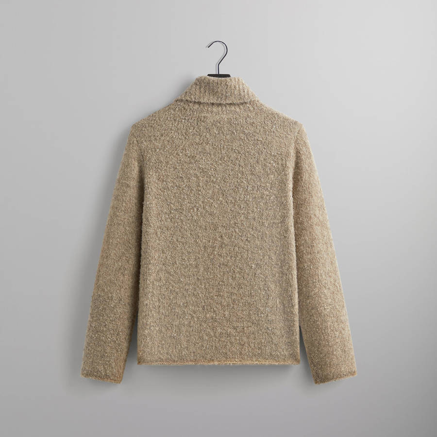Brown Men Kith and Kin Speckled Boucle Walker Turtleneck Shirts | 4150-OZIQN