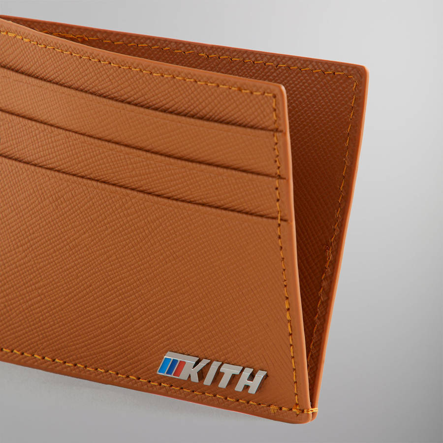 Brown Men Kith for BMW Leather Card Holder Card Holder | 4723-RZCLY