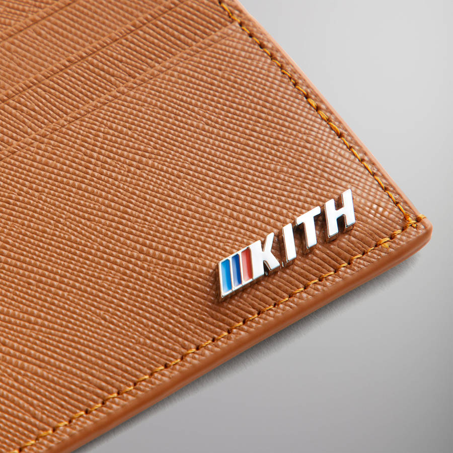 Brown Men Kith for BMW Leather Card Holder Card Holder | 4723-RZCLY