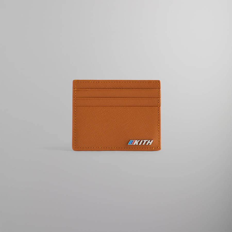 Brown Men Kith for BMW Leather Card Holder Card Holder | 4723-RZCLY