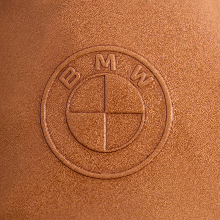 Brown Men Kith for BMW Leather Hawthorne Flight Jackets | 5264-ZGUQX