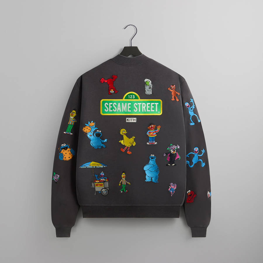 Brown Men Kith for Sesame Street Marvin Bomber Jackets | 2596-IPGJT