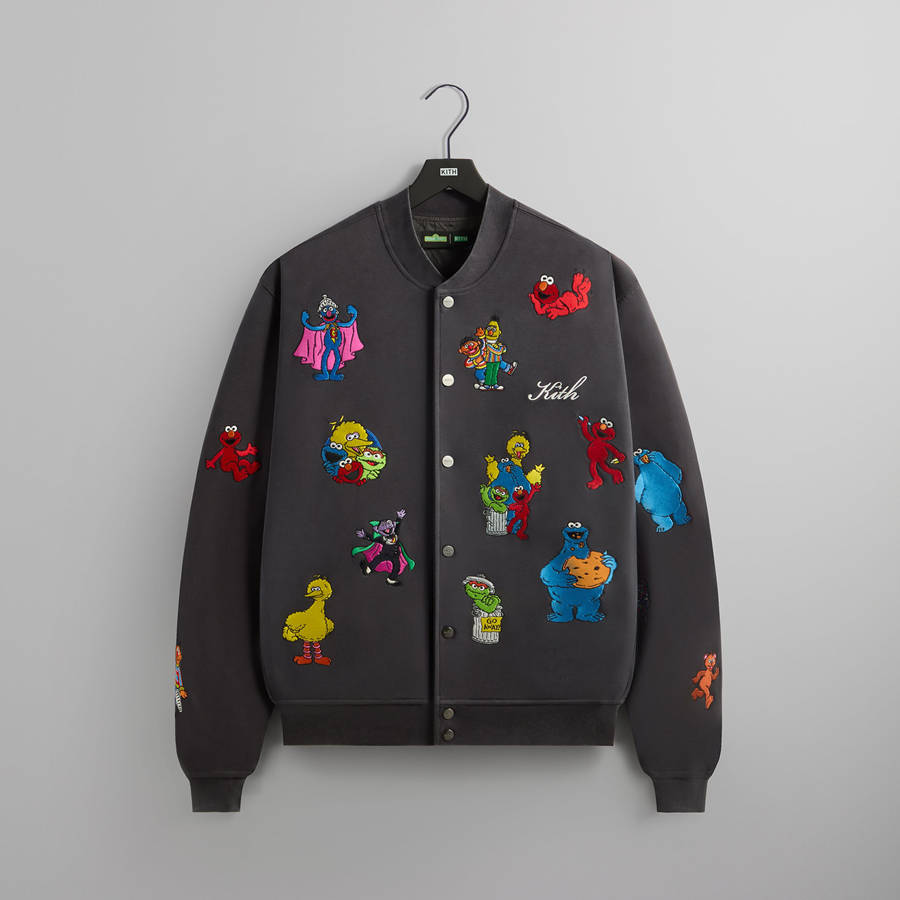 Brown Men Kith for Sesame Street Marvin Bomber Jackets | 2596-IPGJT